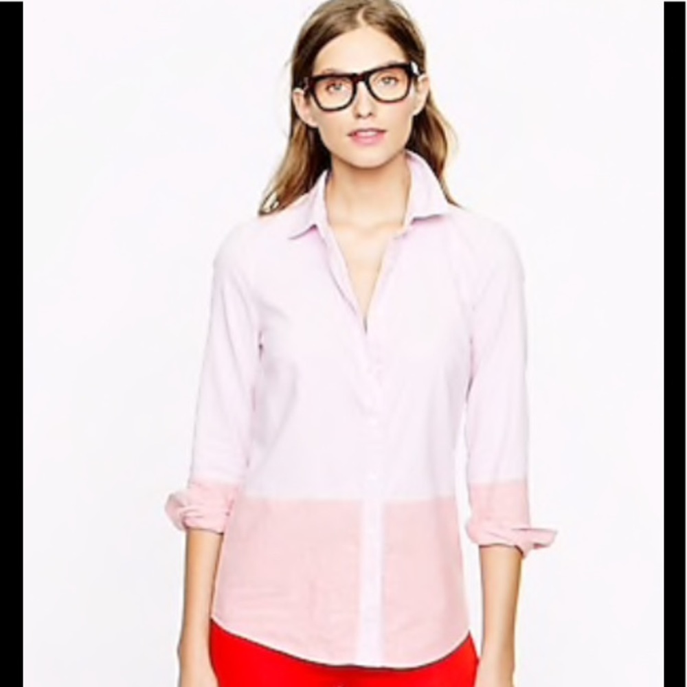 J. Crew shirt in color block oxford